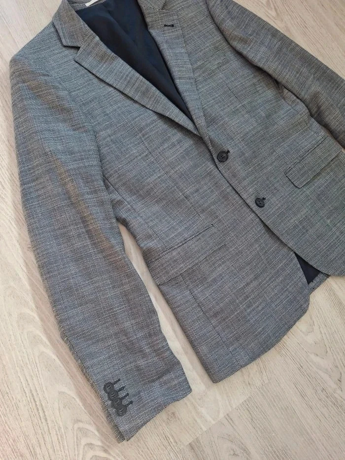 Blazer/chaqueta de traje para hombre azul marino/gris/blanco Armand Thiery - Talla 50 - Nuevo – photo 3